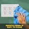 Faith 3-Gang Decorator Screwless Wall Plates, 4.68in x 2.93in, Fits GFCI, USB Receptacle, Dimmers, White SWP3-WH-01 - alternate 4